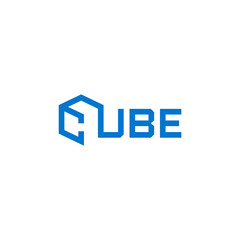 Cube lettering, initial letter C. Creative logo design.