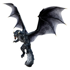 Fototapeta premium 3D Rendering Fairy Tale Dragon on White