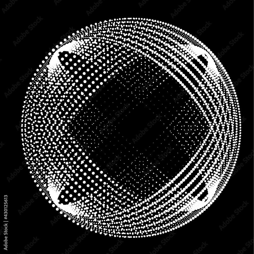 Wall mural futuristic design . digital visualization . particles stream background . technology information con