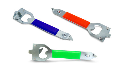 Bottle opener on a white background,with clipping path