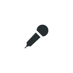 microphone icon podcast symbol logo template