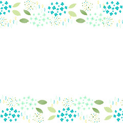 梅雨の日のアジサイフレーム