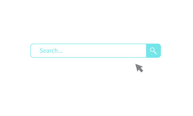 Obraz premium Search bar design element. Search Bar for website and UI, mobile apps. Vector illustration