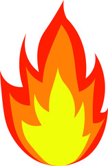 Isolated Fire Flame vector design illustration