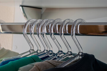 transparent acrylic hangers with pedicure clothes for sale