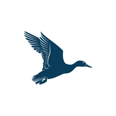 Duck design vector illustration, Creative Duck logo design concept template, symbols icons