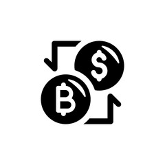 Cryptocurrency exchange icon