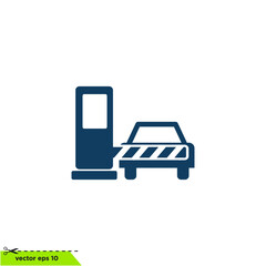 toll gates icn vector logo template