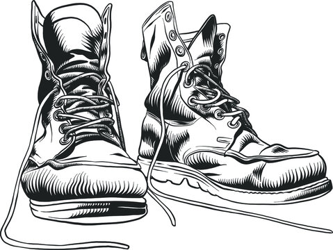 Sketch shop work shoes