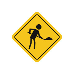 Construction sign. Construction logo design.