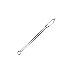 spear icon vector simple design element