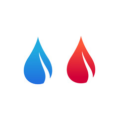 Drop water or blood icon vector illustration