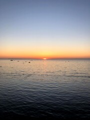 Obraz premium sunset in the sea
