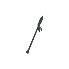 spear icon vector simple design element