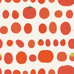 seamless pattern with fruits tomato