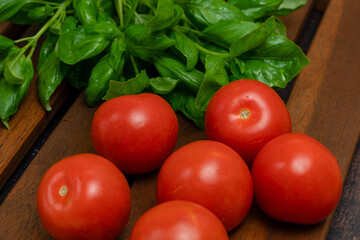 Fresh tomatoes and pasta