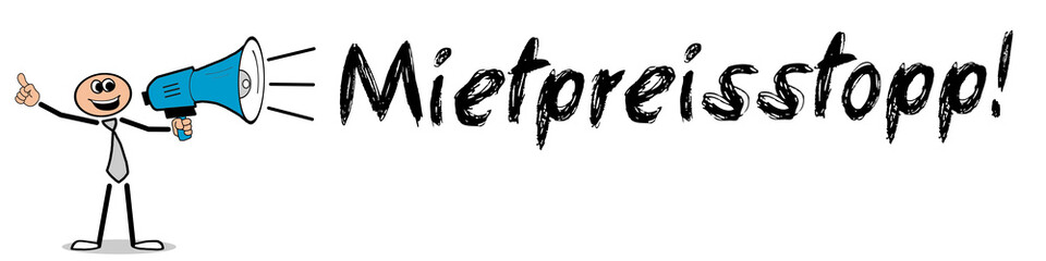 Fototapeta premium Mietpreisstopp!