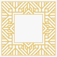 Circular decorative frame.