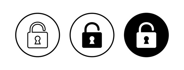 Lock icons set. Encryption icon. Security symbol. Secure. Private