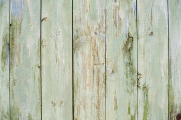 background wooden door in the barn light green color