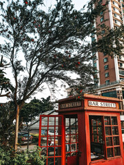 city telephone box