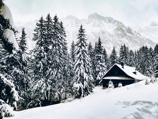house in the mountains