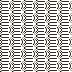 Fototapeta na wymiar Vector seamless pattern. Modern stylish abstract texture. Repeating geometric tiles