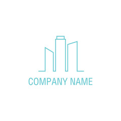 Luxury real estate building gold vector logo template