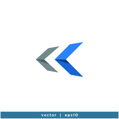 arrow icon company logo template