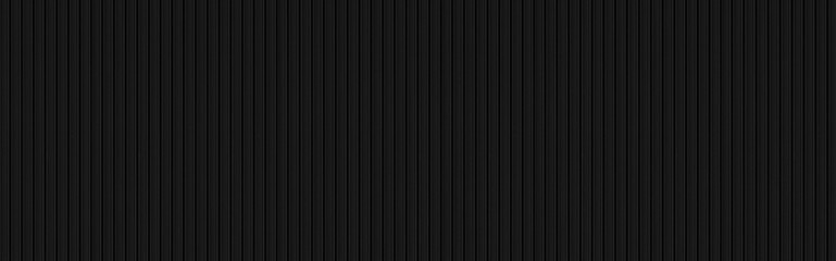 Panorama of Black Corrugated metal background and texture surface or galvanize steel