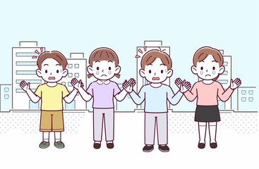 仲良しの子どもたち