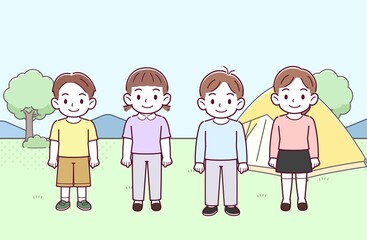 4人の子どもたち
