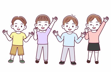 4人の子どもたち