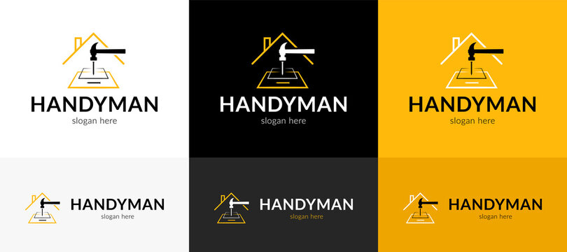 Stylish handyman logo