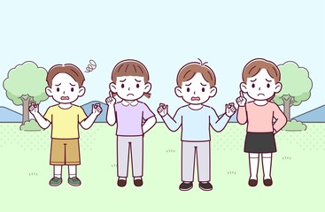 仲良しの子どもたち