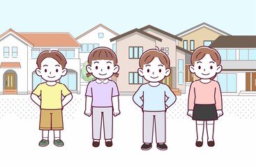 仲良しの子どもたち