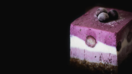 ice cake black background