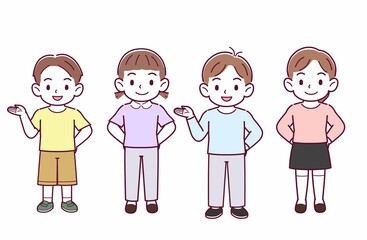 四人の子供