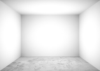 Product showcase. Gray studio room background. Use as montage for product display