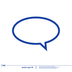 Fototapeta premium speech bubble talk icon logo concept