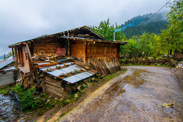 Maden Village with autumn colours in Savsat