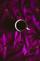 background with a coffee cup
