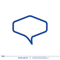 speech bubble talk icon logo concept