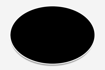 one Oval photo frame in a large size and in black and white colors simulating old style look. Can be used as a collage template to place your pictures or photographs inside it easily.