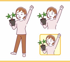 Girl in pink long sleeves