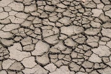 Salt pan textures at Etosha Pan in Namibia