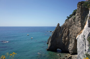 Naklejka na ściany i meble Isola di Ponza, seascape