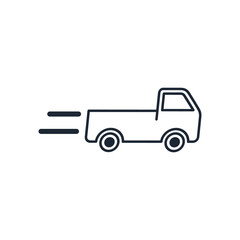 truck icon delivery symbol design element