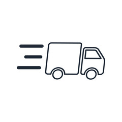 truck icon delivery symbol design element