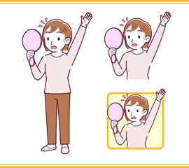 Girl in pink long sleeves